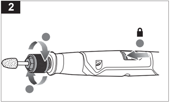 Removing a jammed accessory from the rotary tool_2