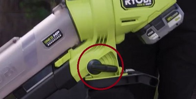 Garden Vacuum & Sweeper mode lever