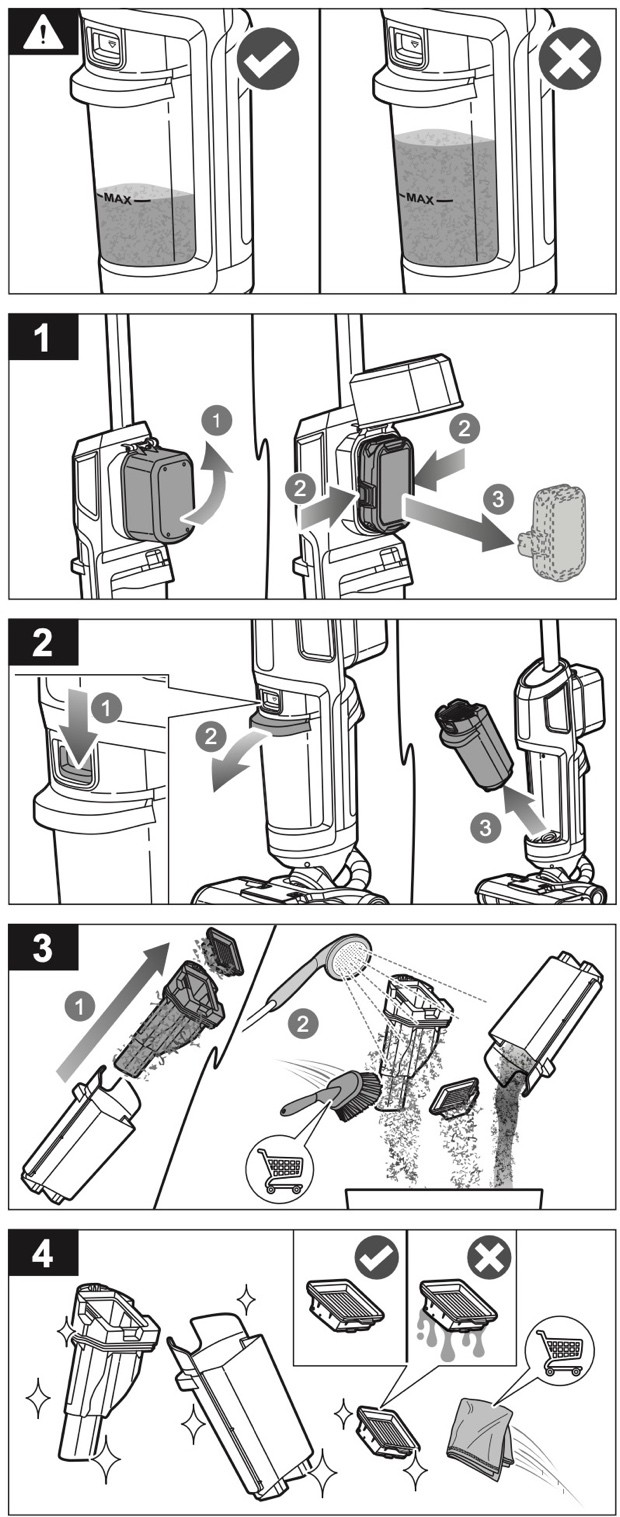 How to clean the dirty water tank?