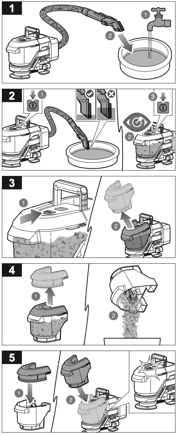 How to clean the suction hose?