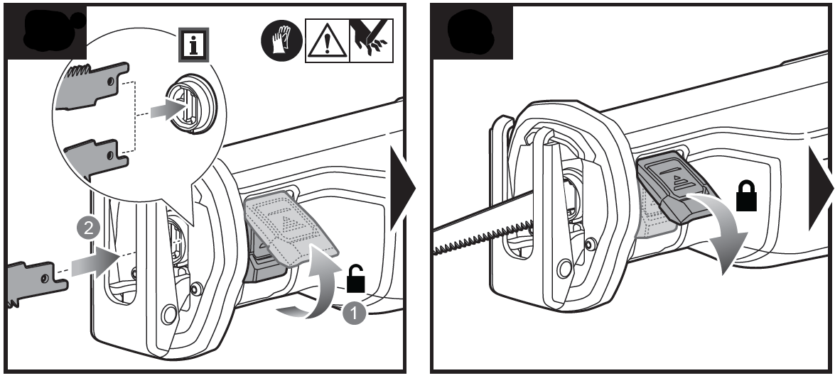 How to fit A blade to a RYOBI Reciprocating Saw