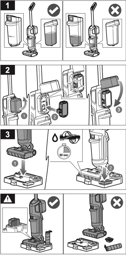 How to use the self-clean stand? 